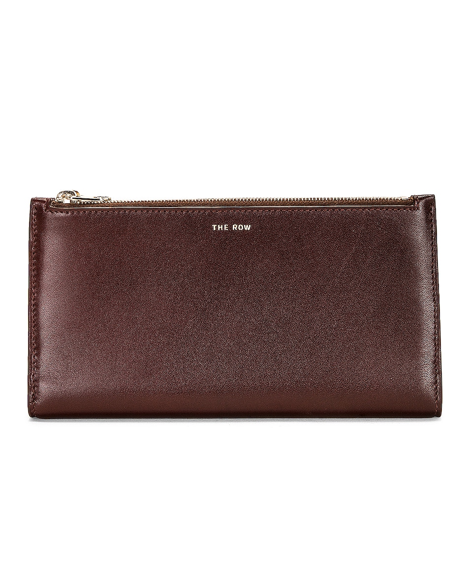 Image 1 of The Row Multi Zipped Wallet in Cognac LG