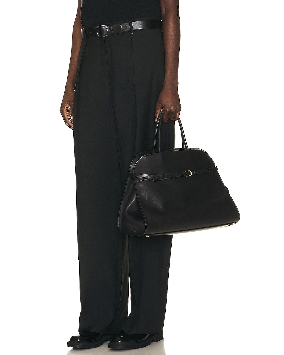 The Row Margaux Belt 15 Bag in Black | FWRD