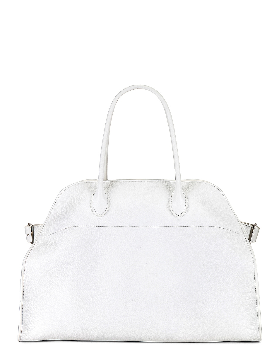 Image 1 of The Row Soft Margaux 17 Bag in White Pld
