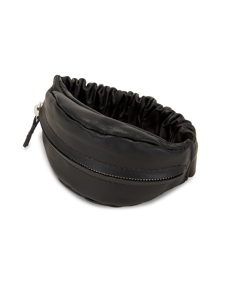 Image 1 of The Row Coin Wristlet in Black