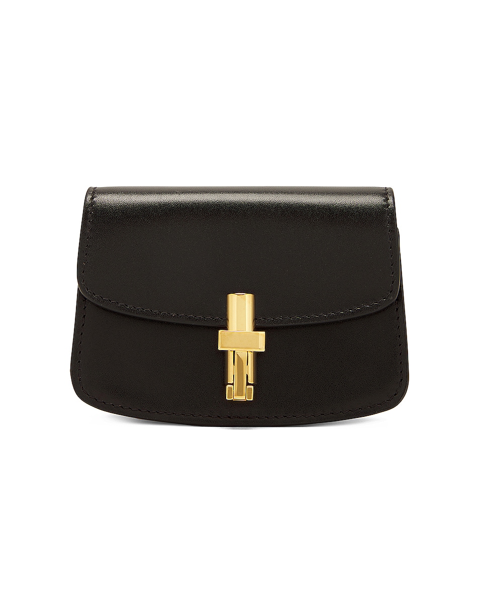Image 1 of The Row Sofia Compact Wallet in Black