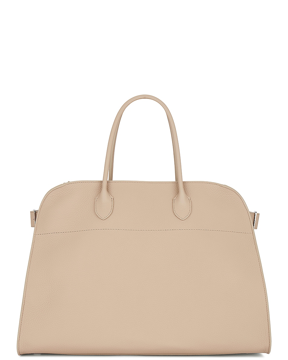 Image 1 of The Row Soft Margaux 17 Bag in Dark Taupe