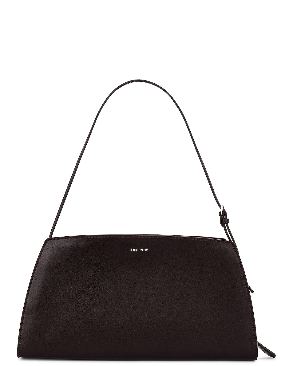 Image 1 of The Row Dalia Baguette Bag in Dark Brown PLD