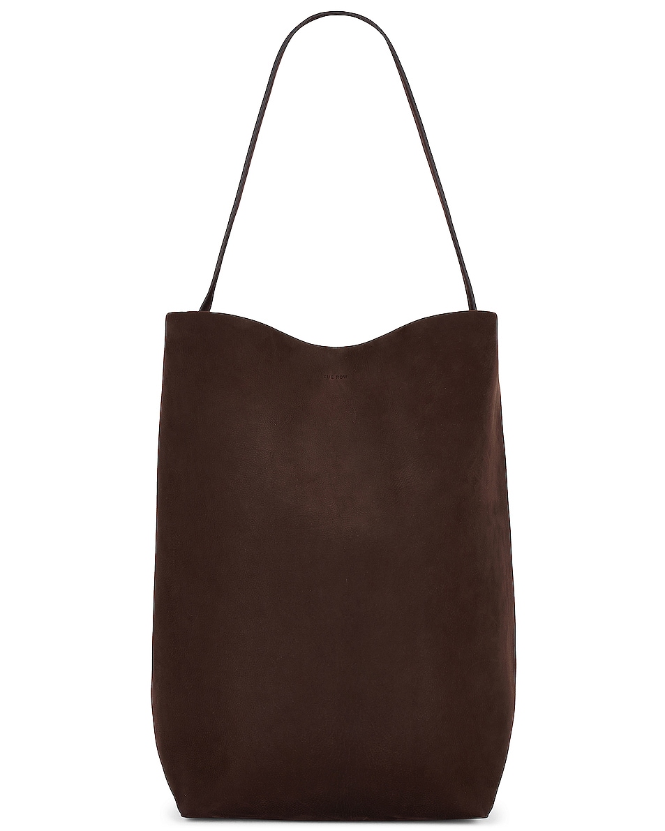 Image 1 of The Row Large North South Park Tote Bag in Wood Brown
