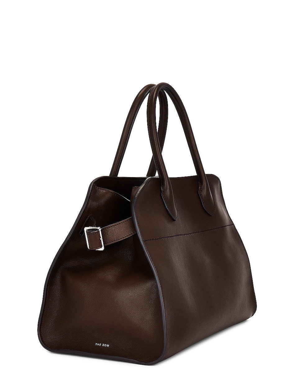 The Row Soft Margaux 12 Bag in Deep Brown Pld | FWRD