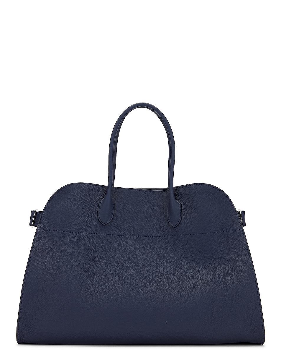 Image 1 of The Row Soft Margaux 17 Bag in Indigo Pld