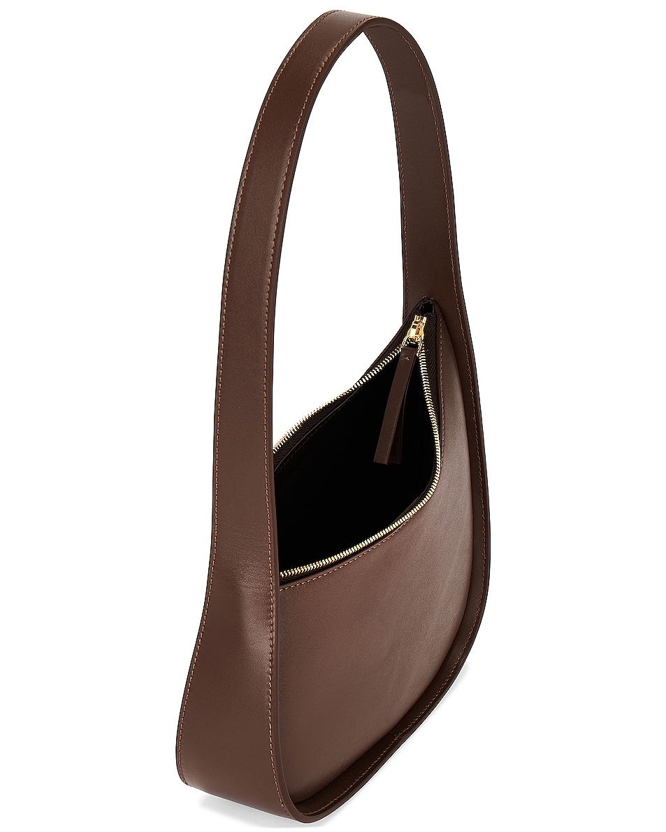 The Row Half Moon Bag in Stone Shg FWRD