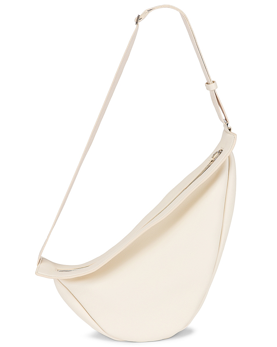 Image 1 of The Row Large Slouchy Banana Bag in Milk