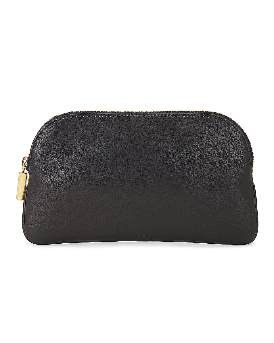 Image 1 of The Row EW Circle Pouch in Black ANG