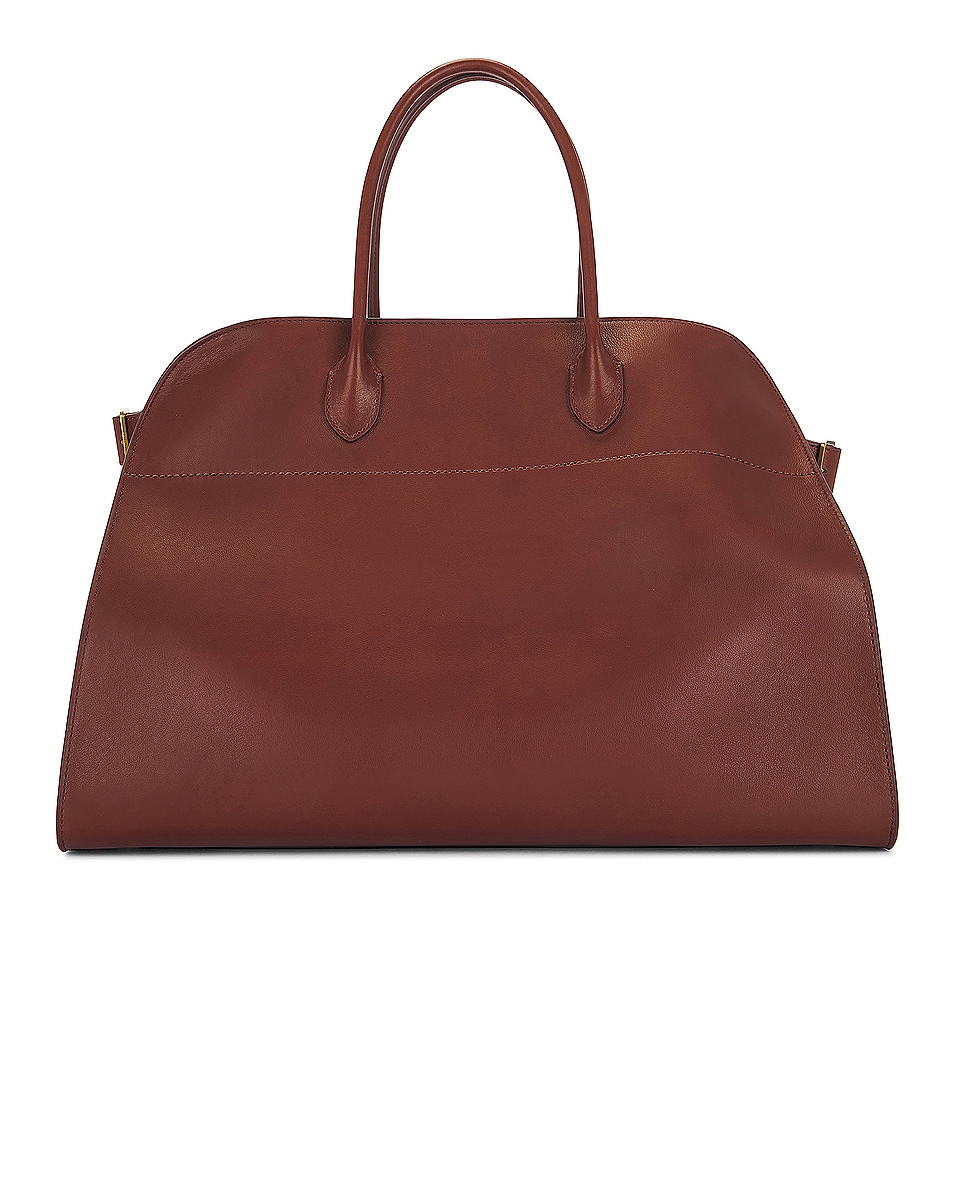 Image 1 of The Row Soft Margaux 17 Bag in New Burgundy