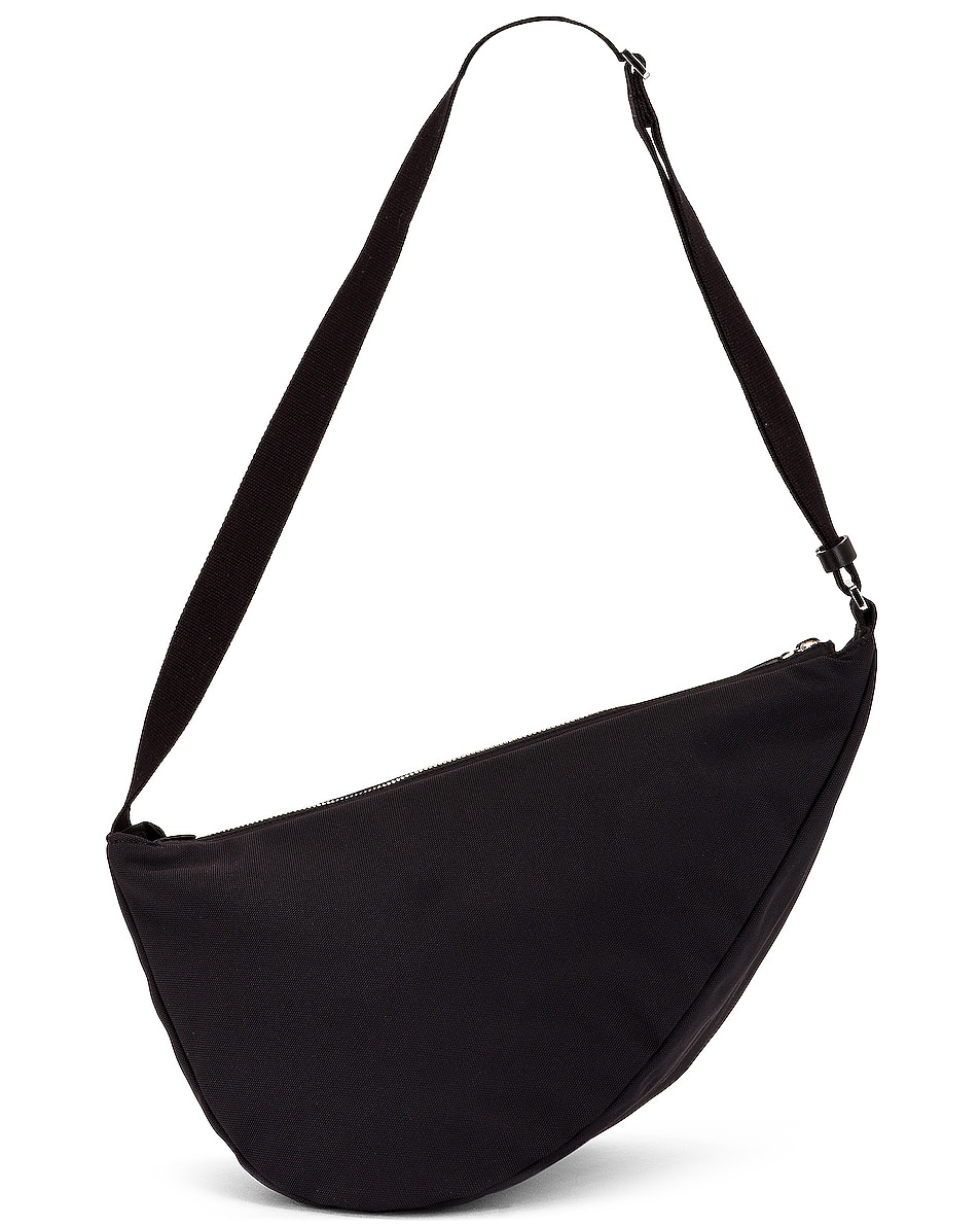 Image 1 of The Row Two Slouchy Banana Bag in Black