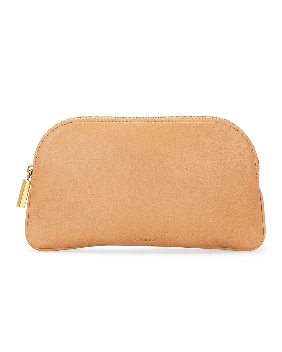 Image 1 of The Row EW Circle Pouch in Cream Ang