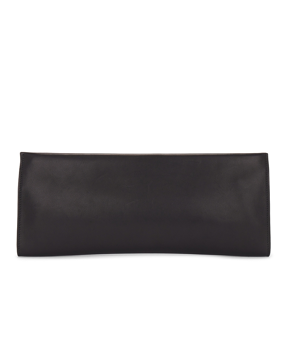 Image 1 of The Row Flat Clutch in Black ANG