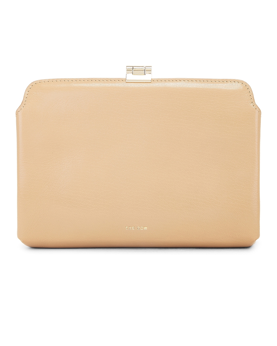 Image 1 of The Row Amazon Clutch in Warm Chestnut Light Gold