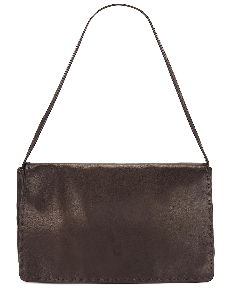 Image 1 of The Row Nuance Shoulder Bag in Dark Brown ANS