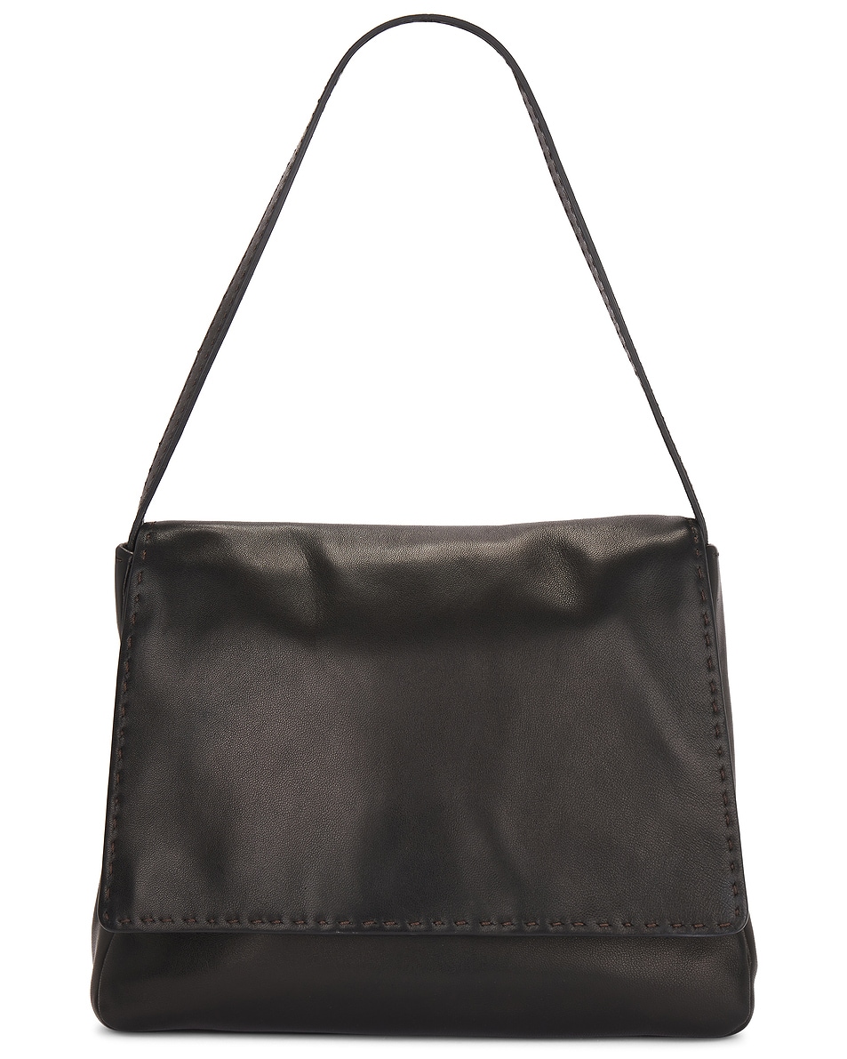 Image 1 of The Row Nuance Hobo Bag in Black ANS