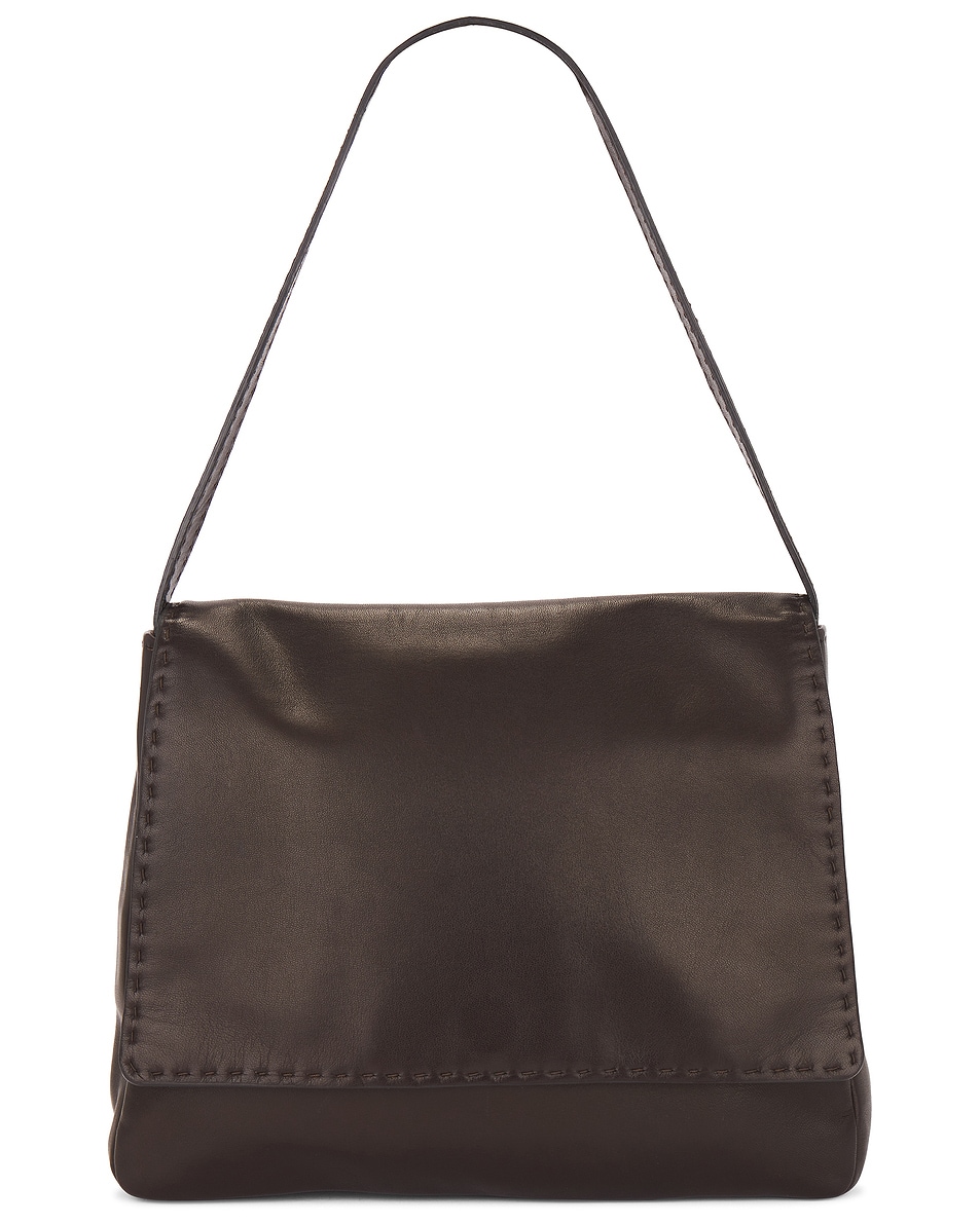 Image 1 of The Row Nuance Hobo Bag in Dark Brown ANS