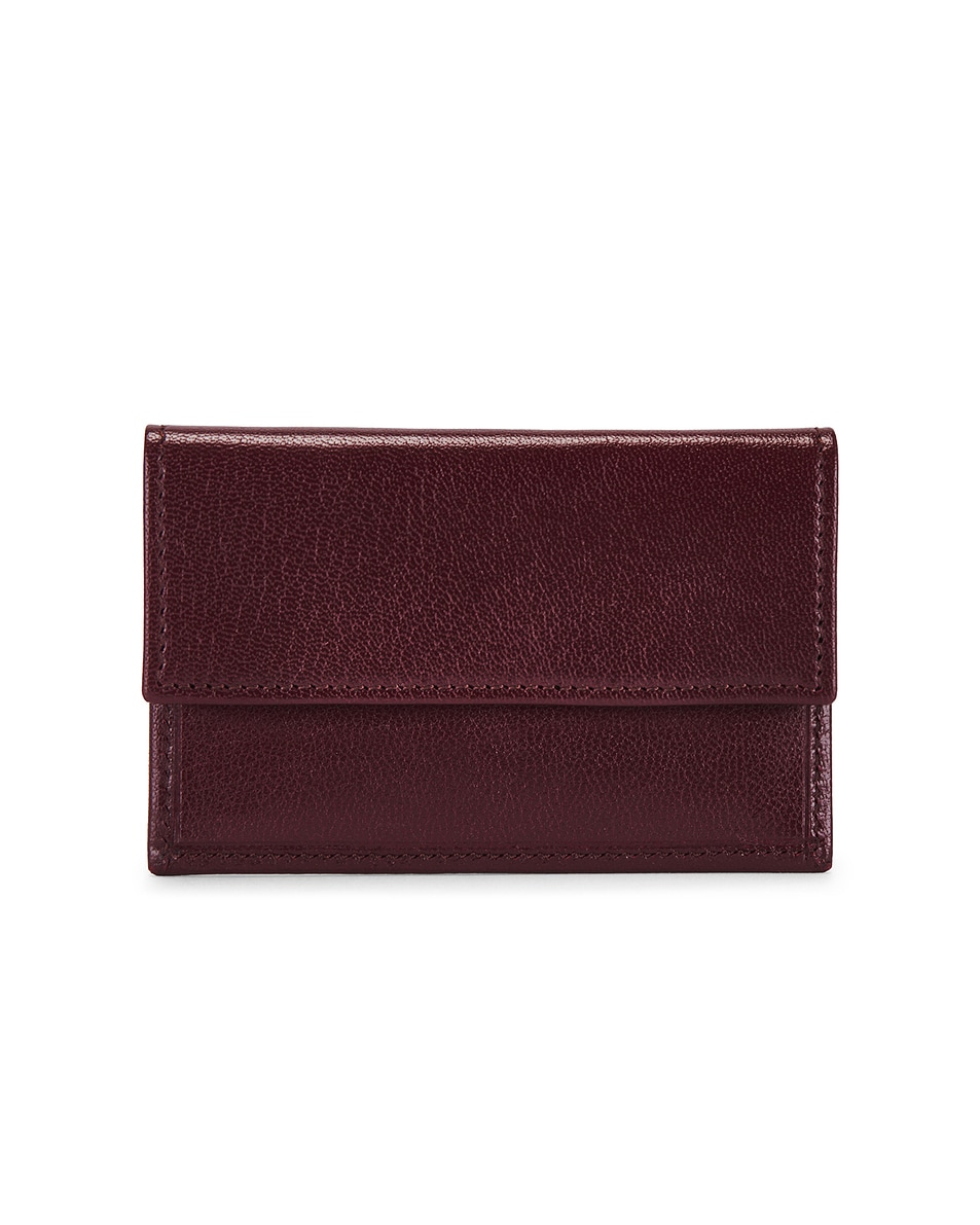 Image 1 of The Row Two Card Case Wallet in Amaranto PLD
