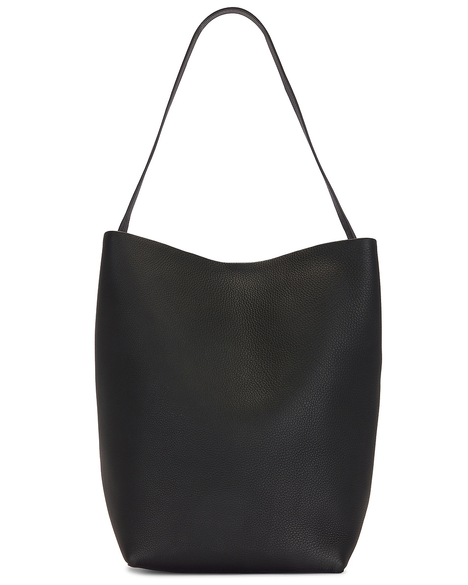 Image 1 of The Row Large N/S Tote Hook Bag in Black ANG