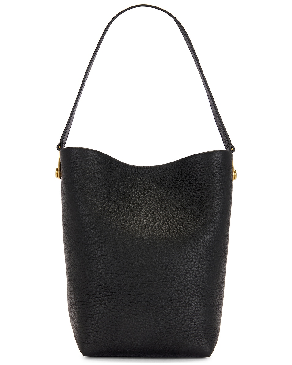 Image 1 of The Row Small NS Tote Hook Bag in Black ANG