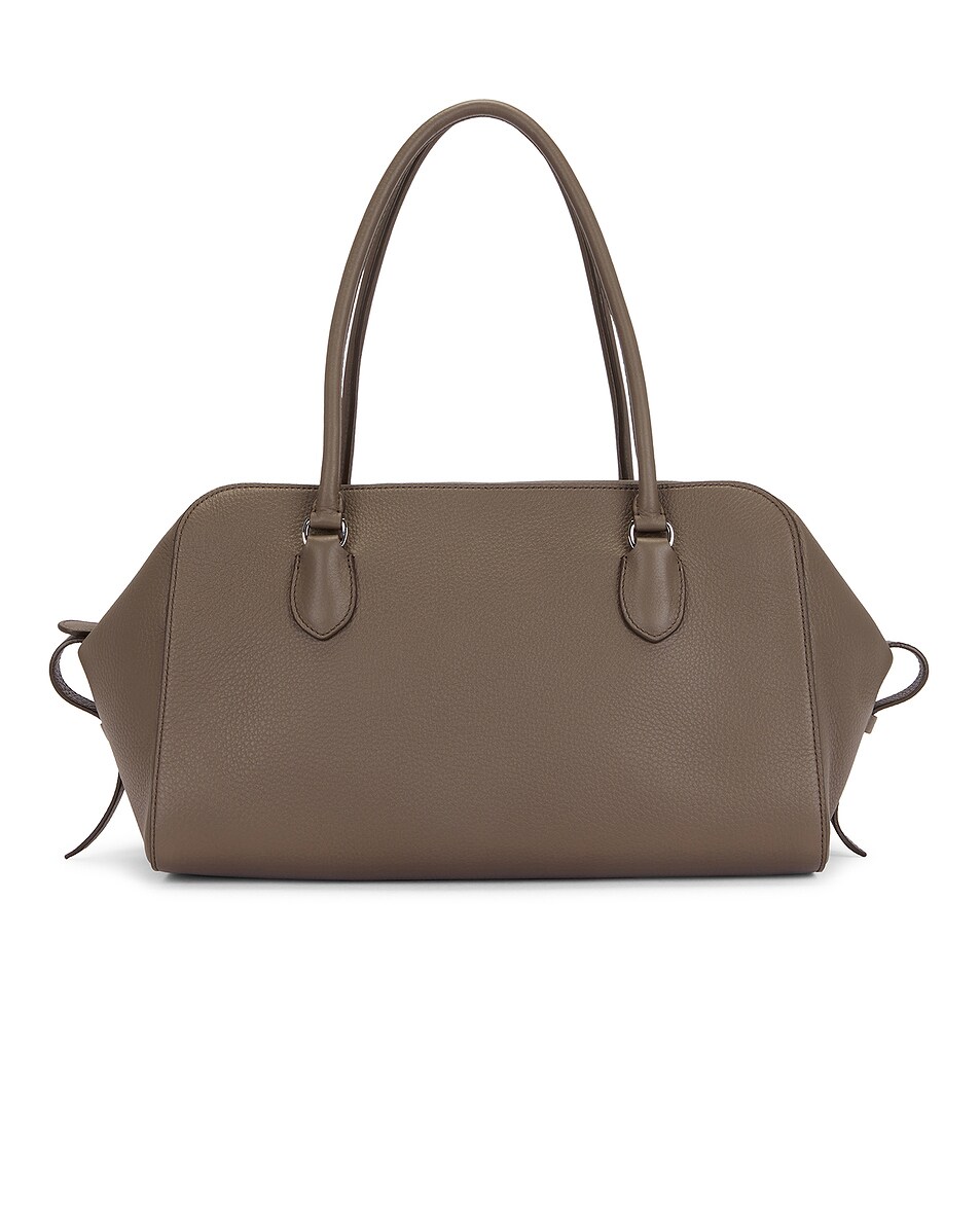 Image 1 of The Row Ew Bowling Lux Grain Bag in Elephant PLD