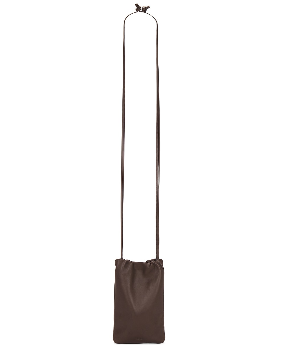 Image 1 of The Row Bourse Phone Case in Brown Melange ANS