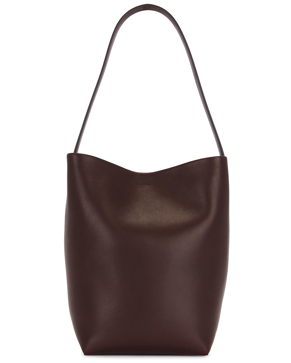 Image 1 of The Row Medium North South Park Tote Bag in Chestnut
