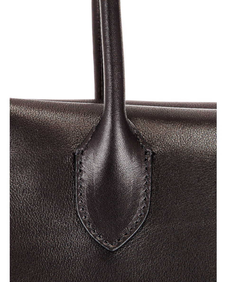 The Row East West Top Handle Bag in Black | FWRD