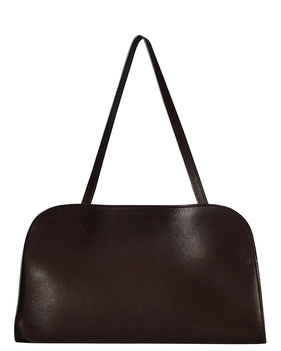 Image 1 of The Row Peggy Clutch Bag in Chestnut ANS