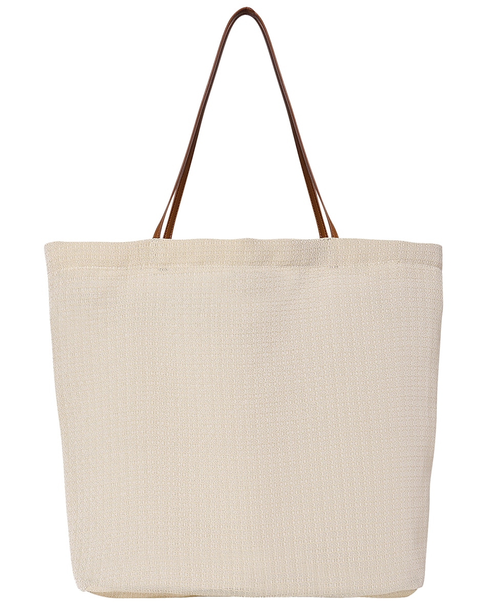 Image 1 of The Row Barn Tote in Ivory Ans