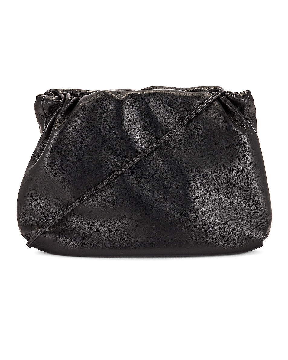 Image 1 of The Row Large Bourse Clutch in Black