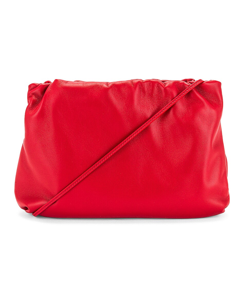 Image 1 of The Row Large Bourse Clutch in Lipstick