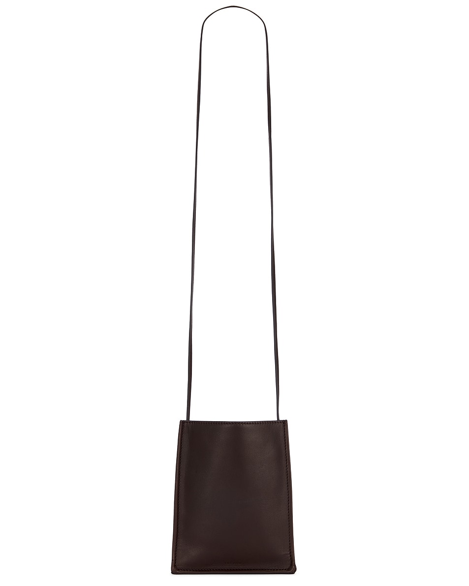 Image 1 of The Row Small To Go Crossbody Bag in Dark Brown ANS