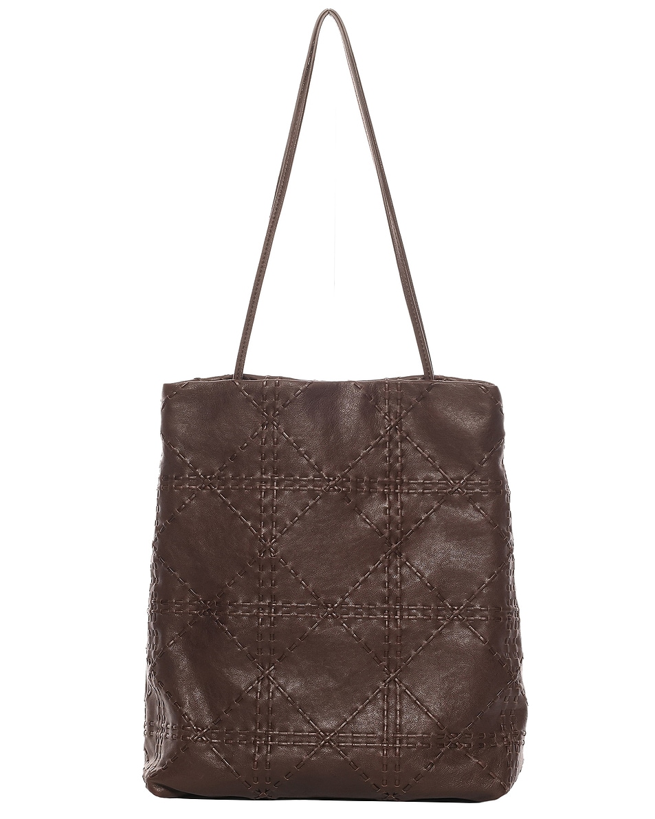 Image 1 of The Row Lilou Woven Bag in Brown