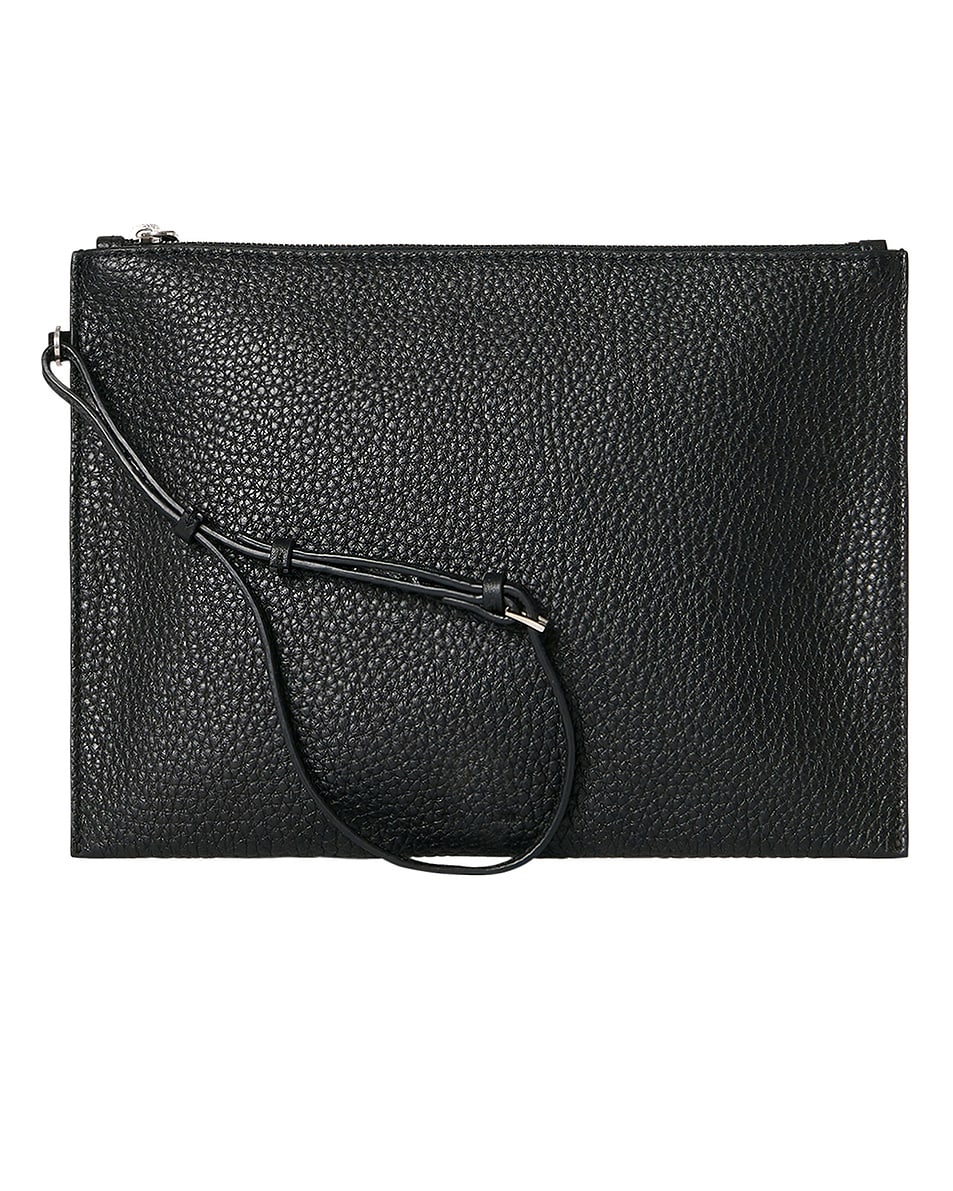 Image 1 of The Row Wrislet Pouch in Black ANS