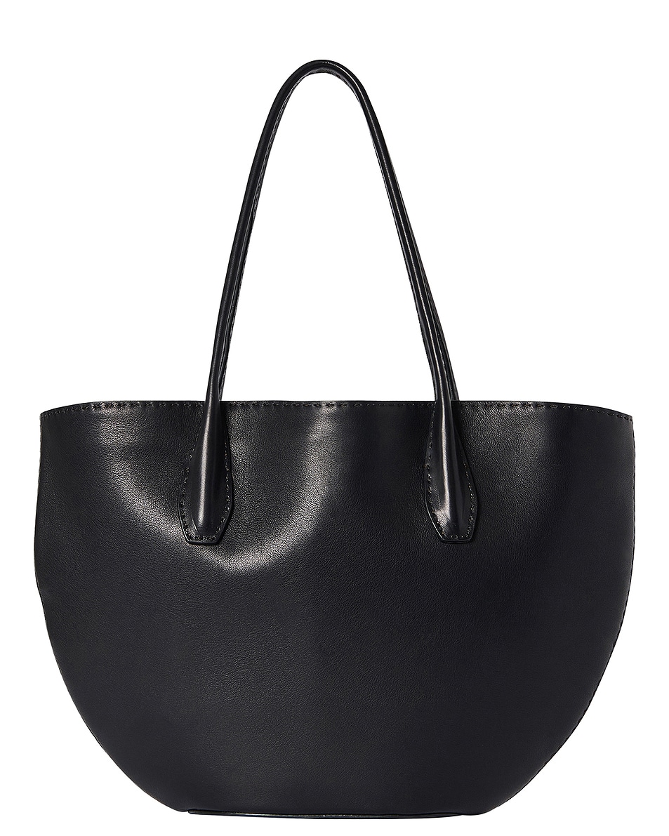 Image 1 of The Row Alger Tote in Black & Dark Brown ANS