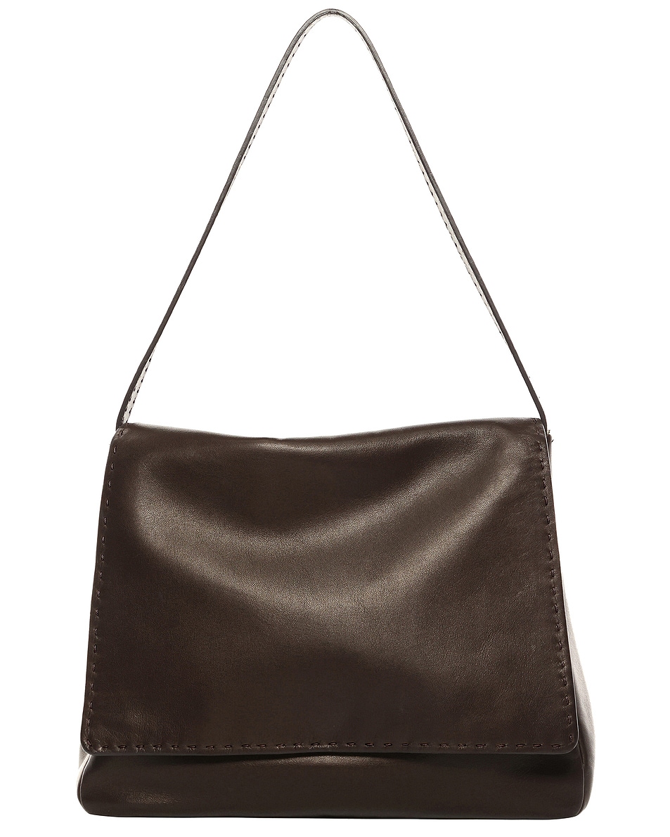 Image 1 of The Row Nuance Hobo Bag in Deep Brown ANS in Dark Brown ANS