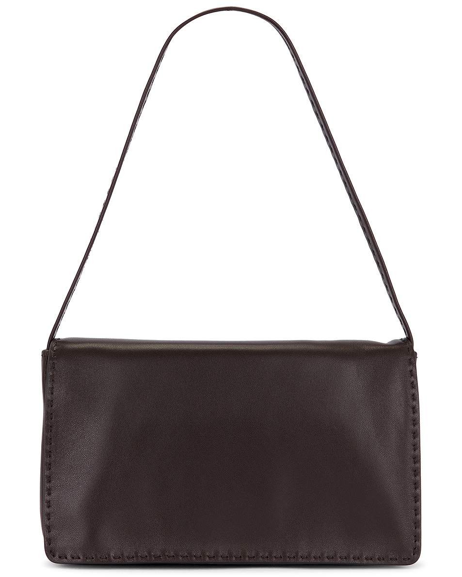 Image 1 of The Row Nuance Shoulder in Deep Brown ANS in Dark Brown ANS