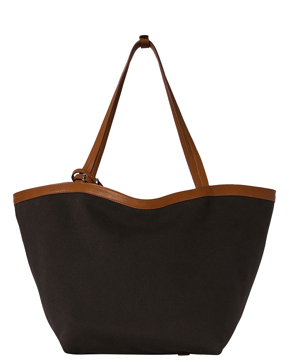 Image 1 of The Row Park Tote Three Canvas in Brown, Beige, & Cuir Ans