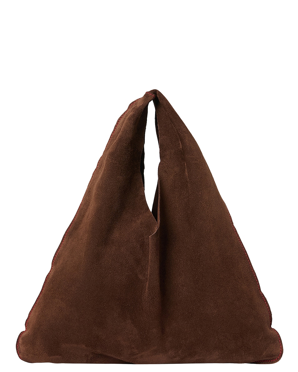 Image 1 of The Row Small Bindle in Tobacco & Rubino