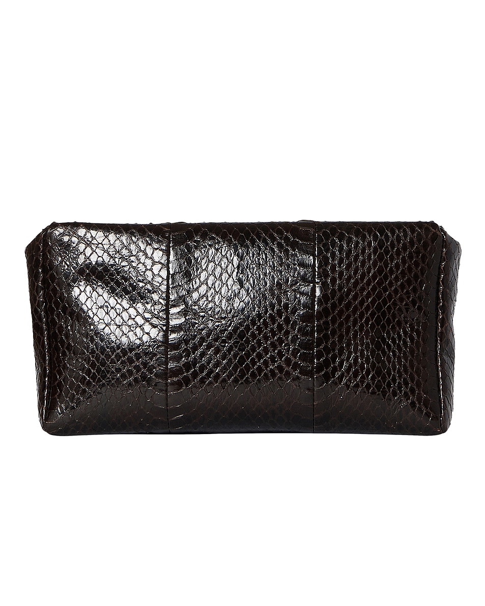 Image 1 of The Row Squared Compact Clutch in Dark Brown ANS