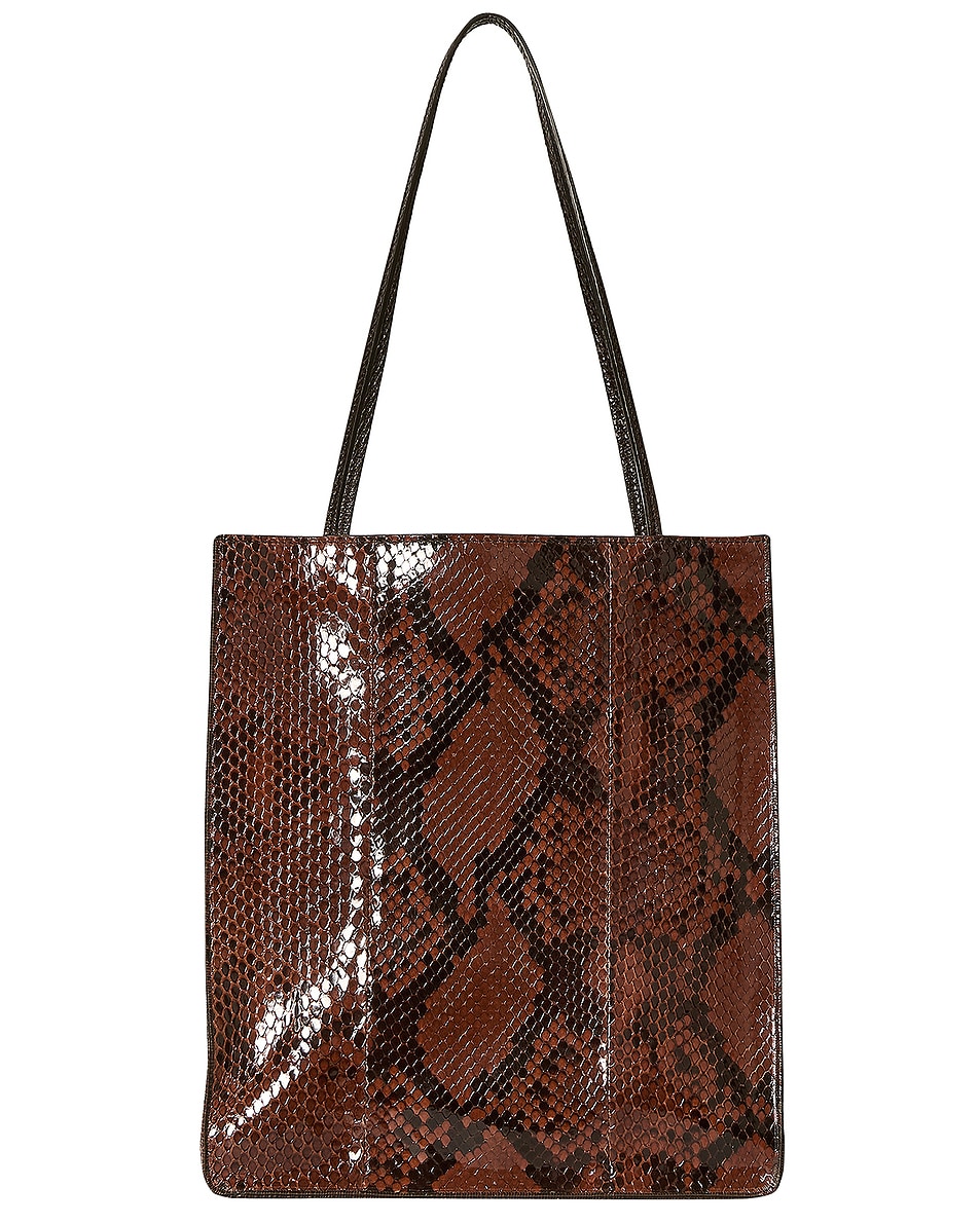 Image 1 of The Row To Go Tote Large Mix in Pecan & Dark Brown ANG