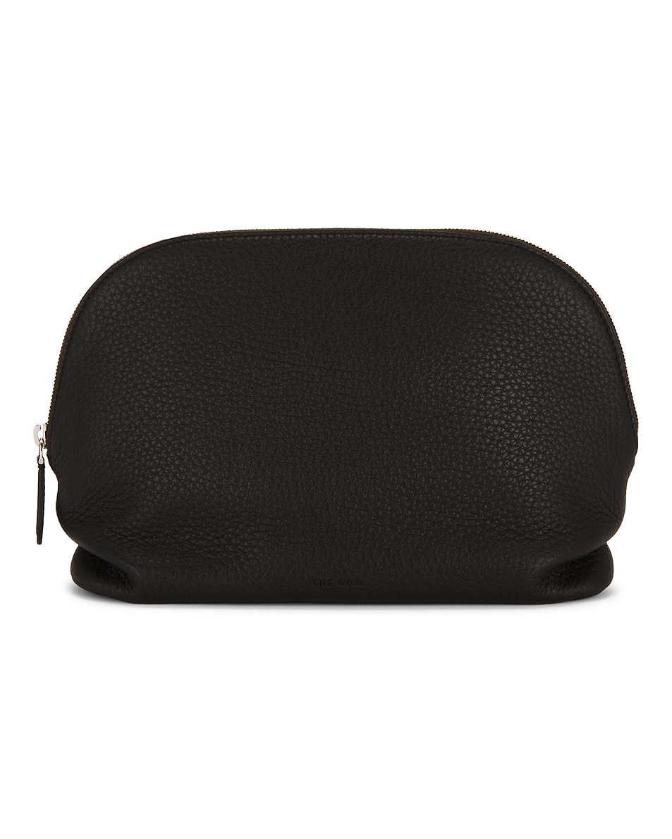 Image 1 of The Row Agnes Pouch in Dark Brown ANS