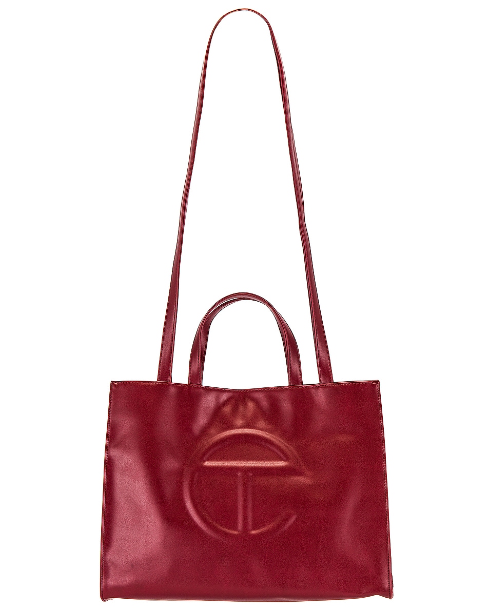 Telfar Medium Shopper Bag in Oxblood | FWRD