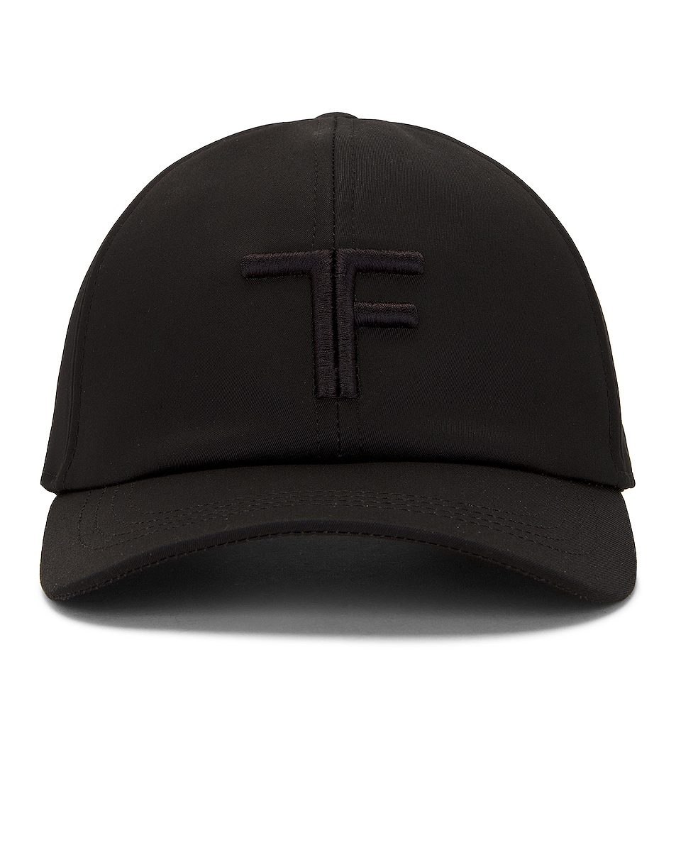 Image 1 of TOM FORD Smooth Leather Cap in Black
