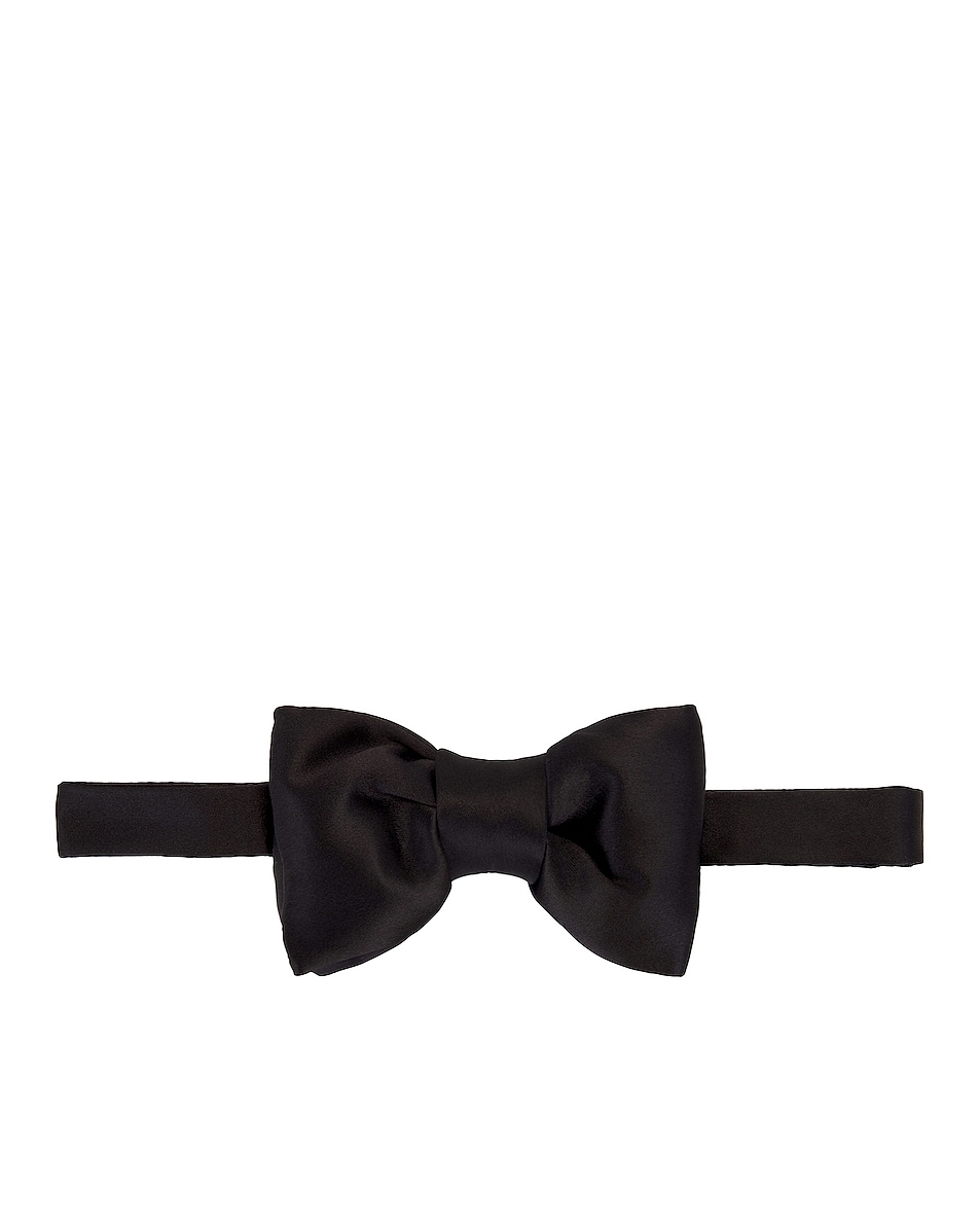 Image 1 of TOM FORD Satin Bowtie in Black