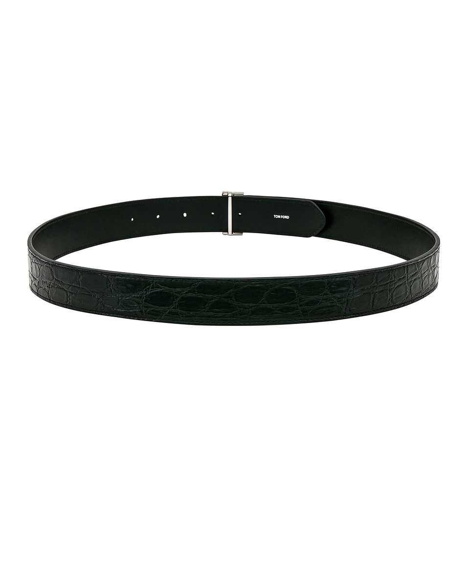 Image 2 of TOM FORD Double T Belt 30mm in Black