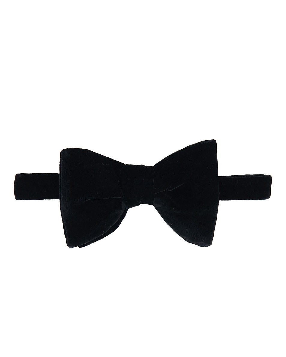 Image 1 of TOM FORD Velvet Evening Bowtie in Black