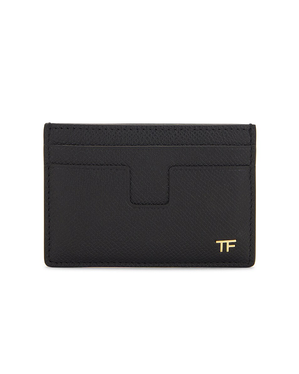 Image 1 of TOM FORD T Line Classic Card Holder in Black