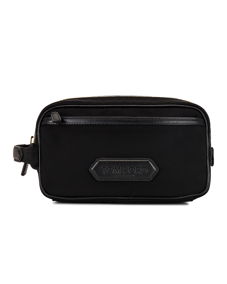 Image 1 of TOM FORD Nylon Small Toiletry Bag in Black